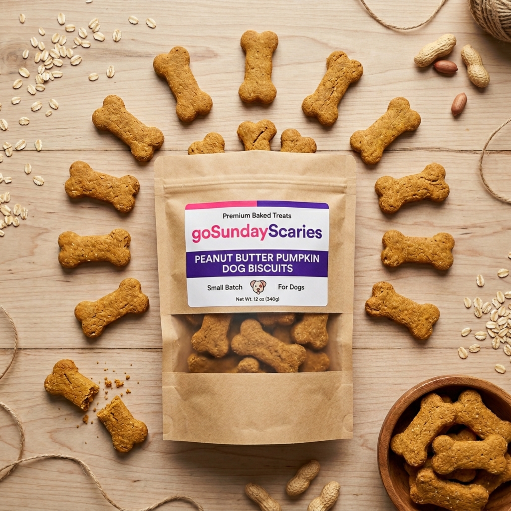 Peanut Butter Pumpkin Dog Biscuits - Image 3